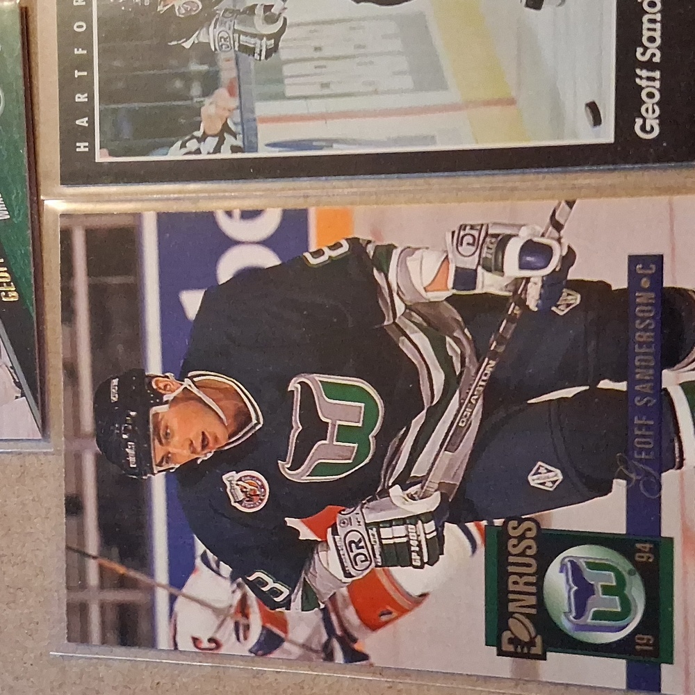 Geoff Sanderson NHL Hockey Trading Cards Lot